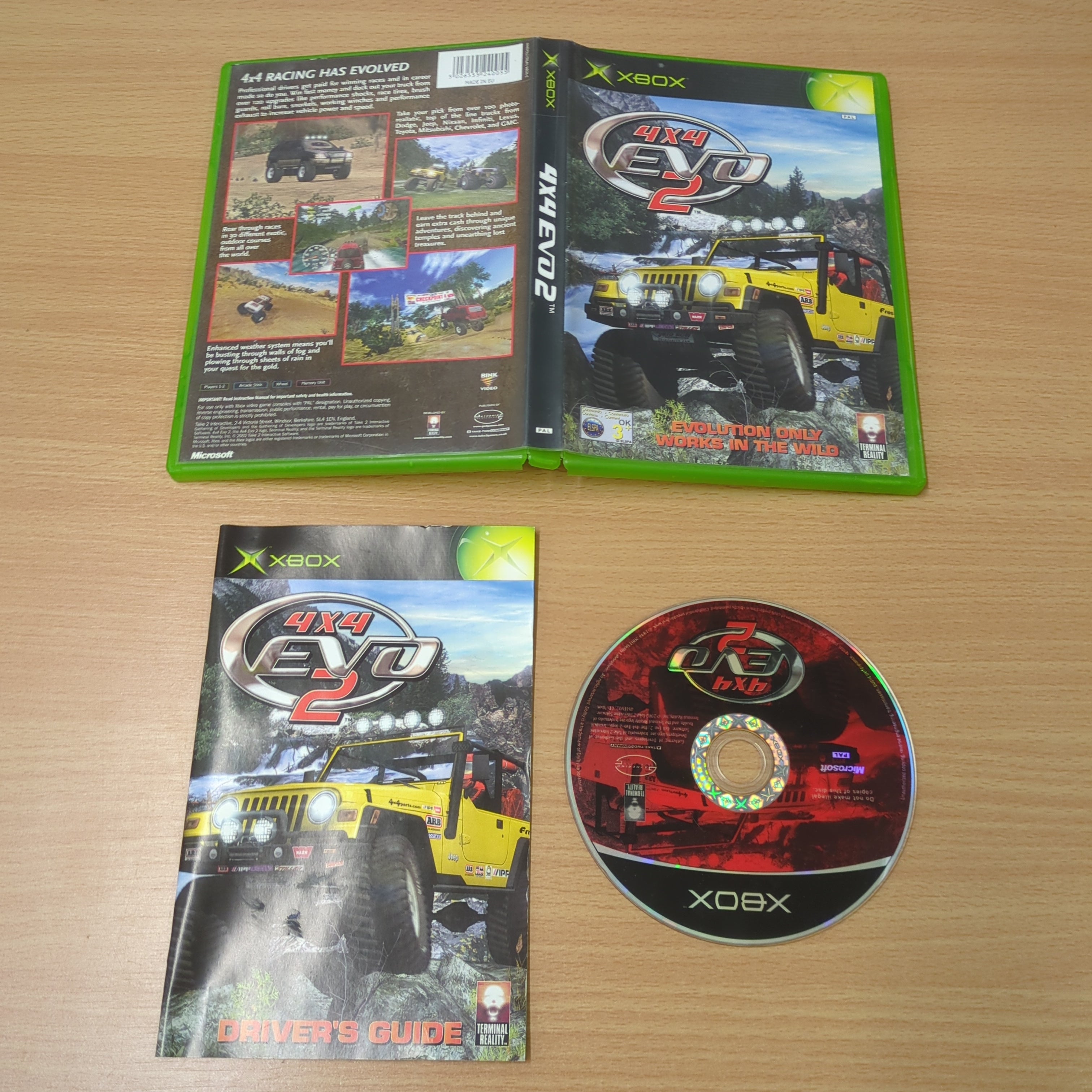 4 X 4 EVO 2 original Xbox game 4 X 4 EVO 2 original Xbox game